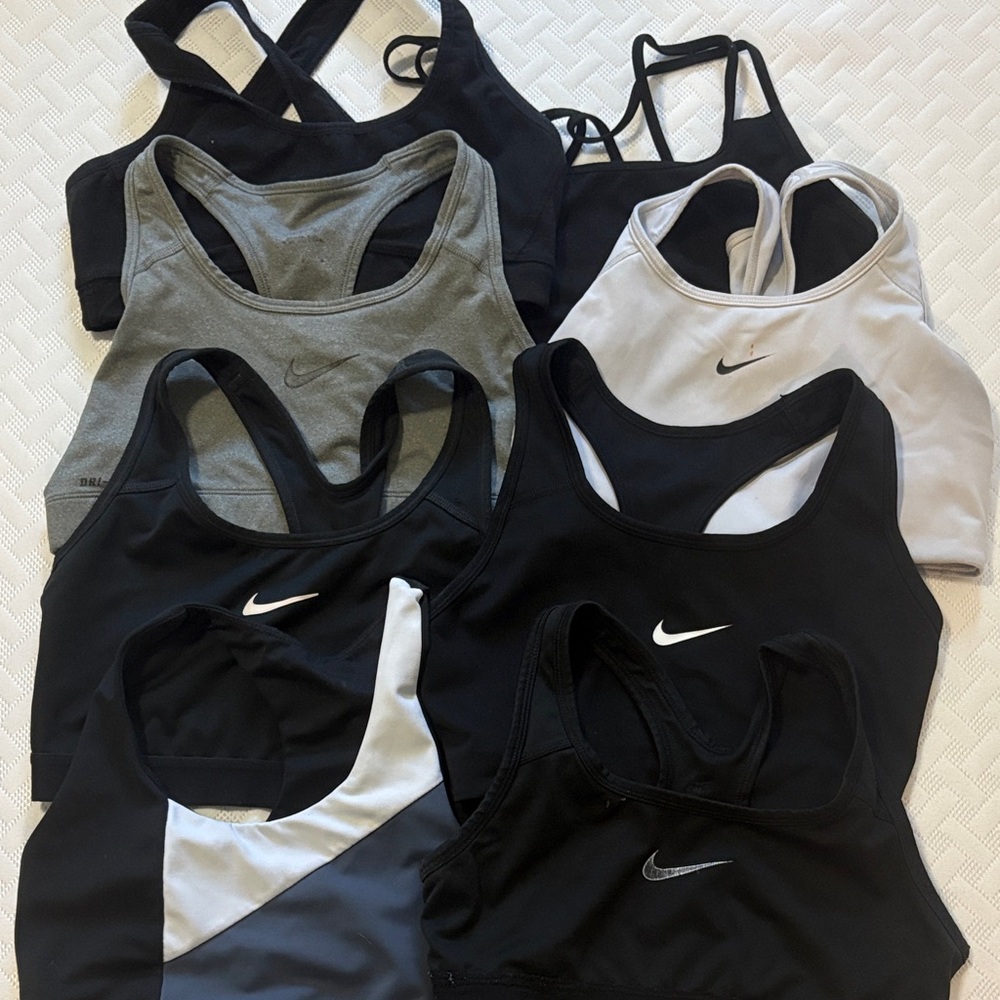 Nike Women's Sports Bra Collection - Black, Gray, and White